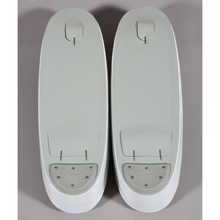 草履バック　青とクリーム色