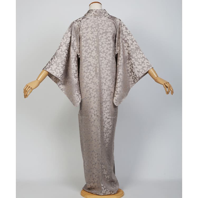 紬　桜　単衣　お召