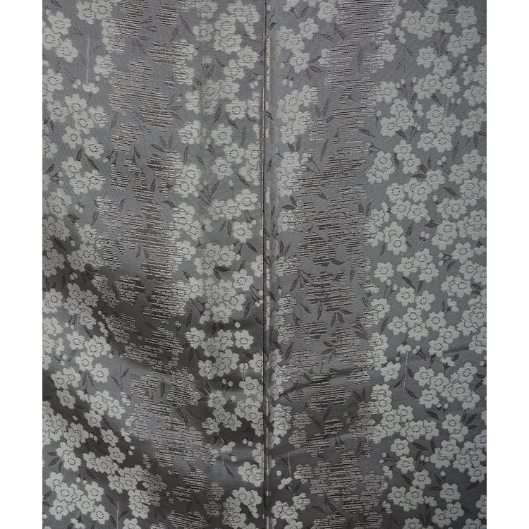 紬　桜　単衣　お召