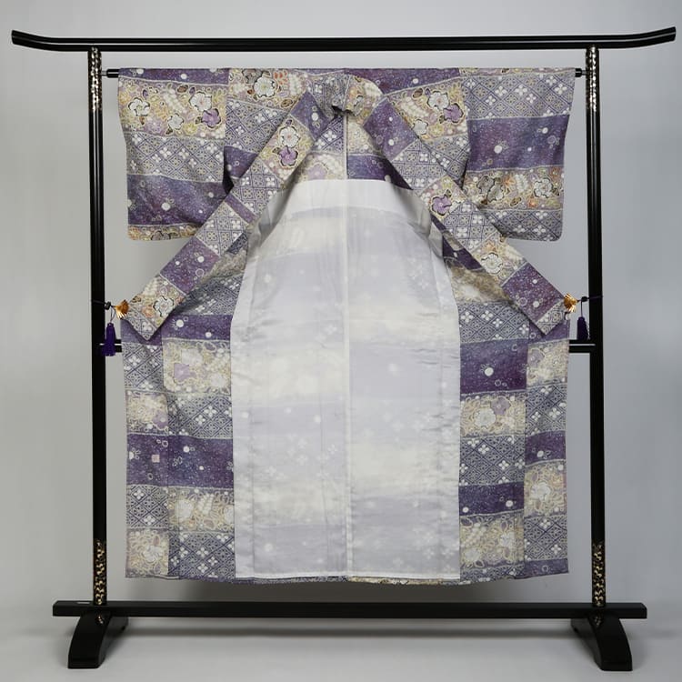 小紋　単衣　吉野一廉