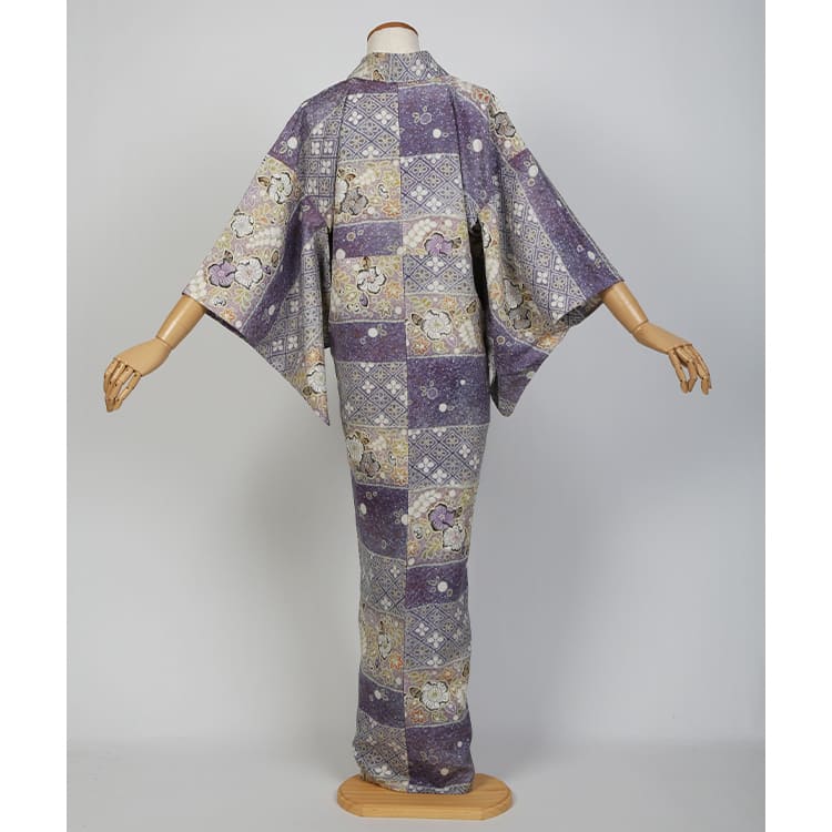 小紋　単衣　吉野一廉