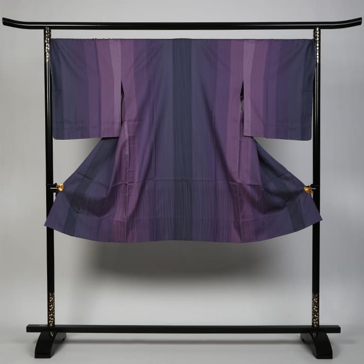 雨コート　濃淡の紫