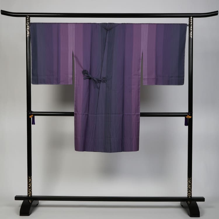 雨コート　濃淡の紫