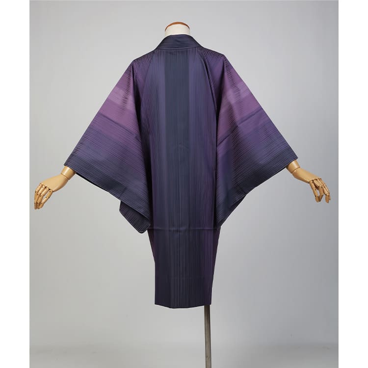 雨コート　濃淡の紫