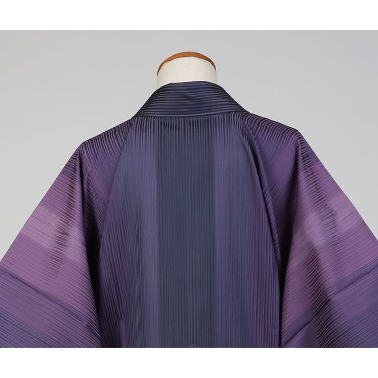 雨コート　濃淡の紫