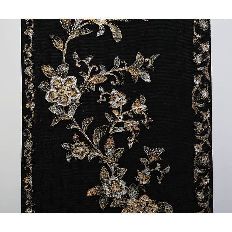 黒地おしゃれ袋帯　オールシーズン用