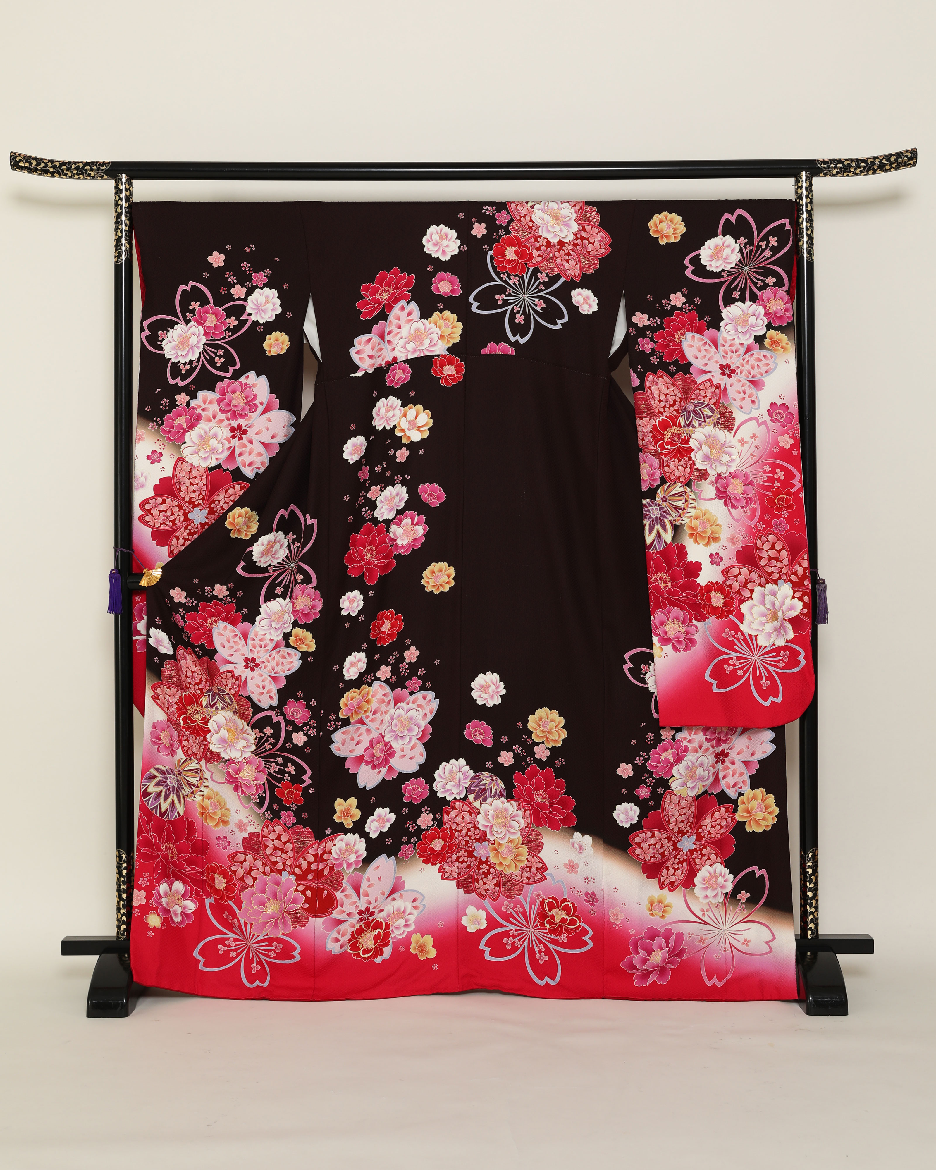 赤とボルドー　桜