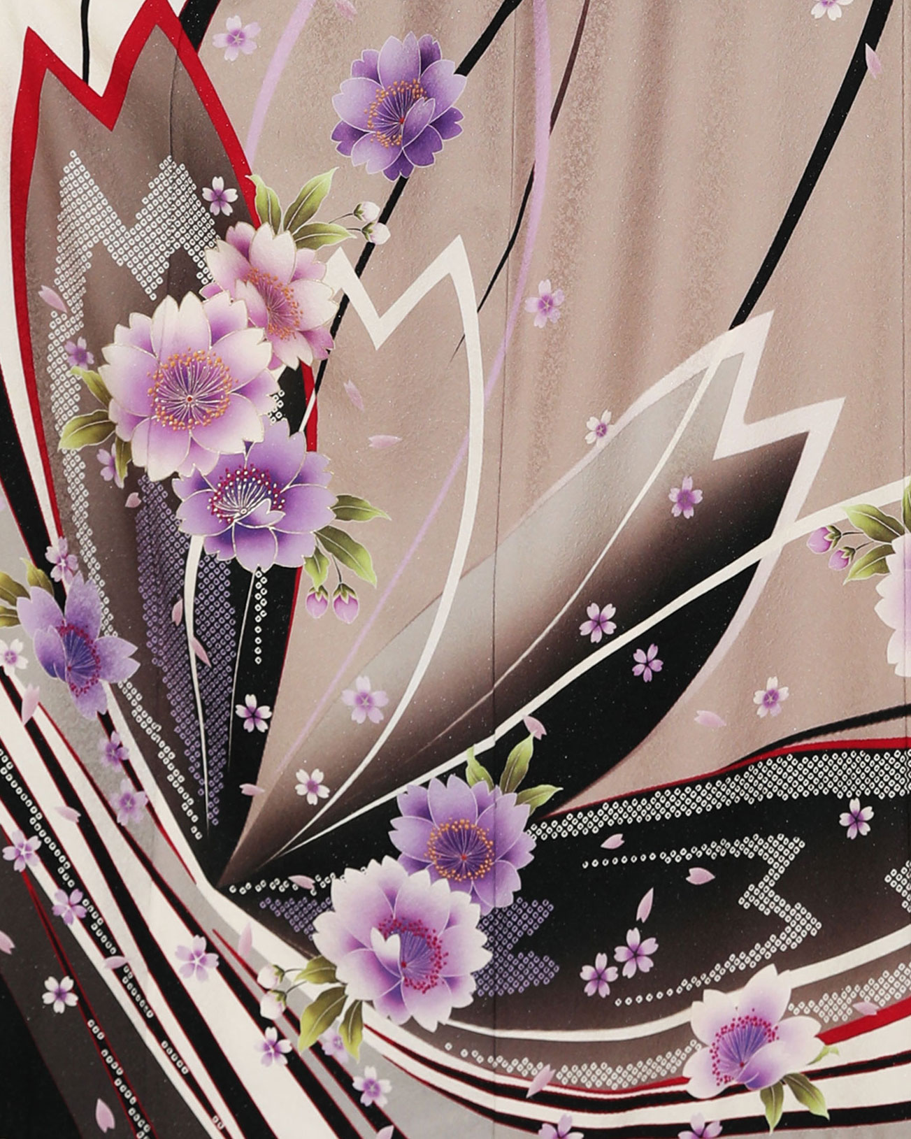 淡いグレー　桜