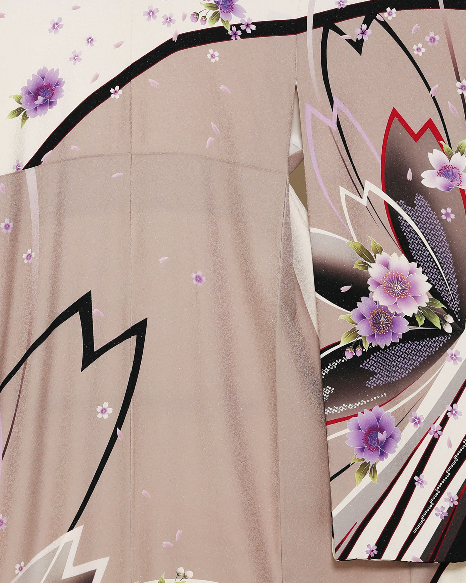 淡いグレー　桜