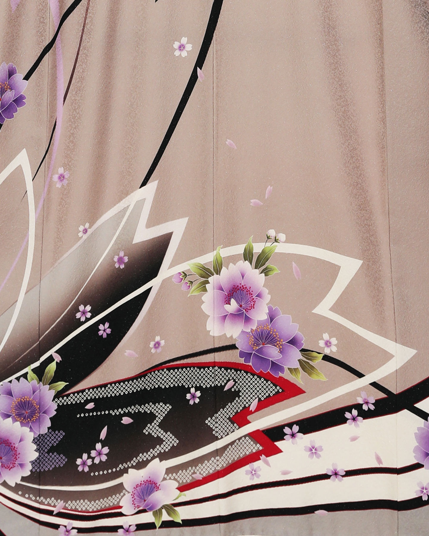 淡いグレー　桜